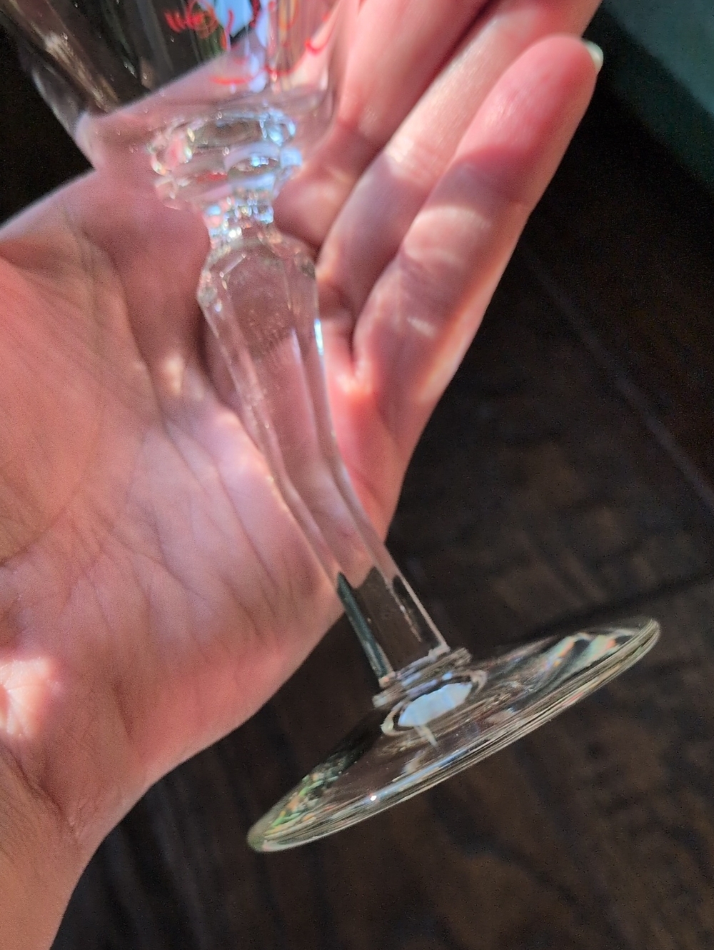 Vintage Kitschy and Fun Crooked Stem Tipsy Face Martini Manhattan Glass - Picture 7 of 10